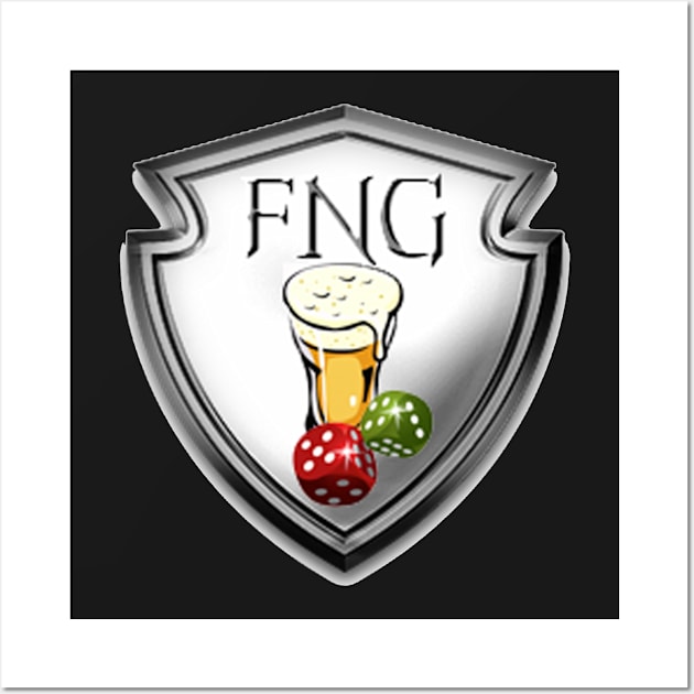 Friday Night Gaming T-shirt Wall Art by FNG